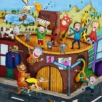 Familiekoncert for børn på Lærkegård - Cirkus på Rosingade med Mads Kronborg & Andreas Brunsborg